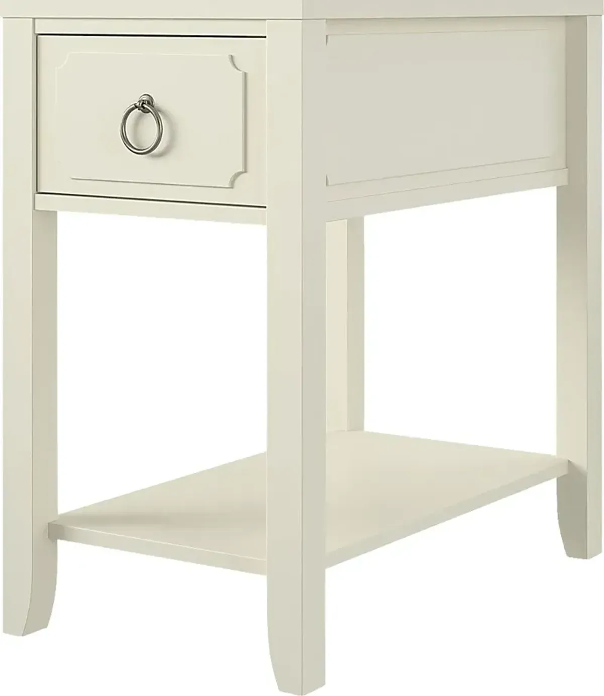 Gereon White End Table