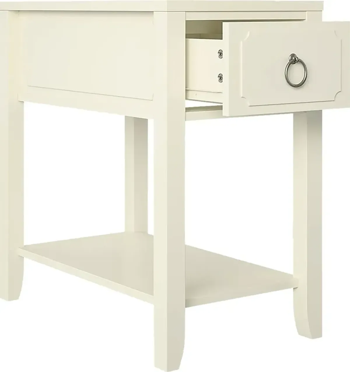 Gereon White End Table