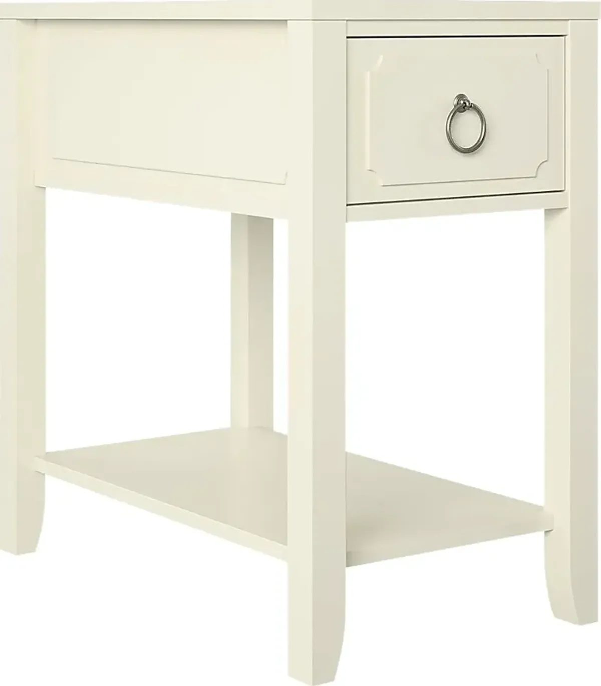 Gereon White End Table