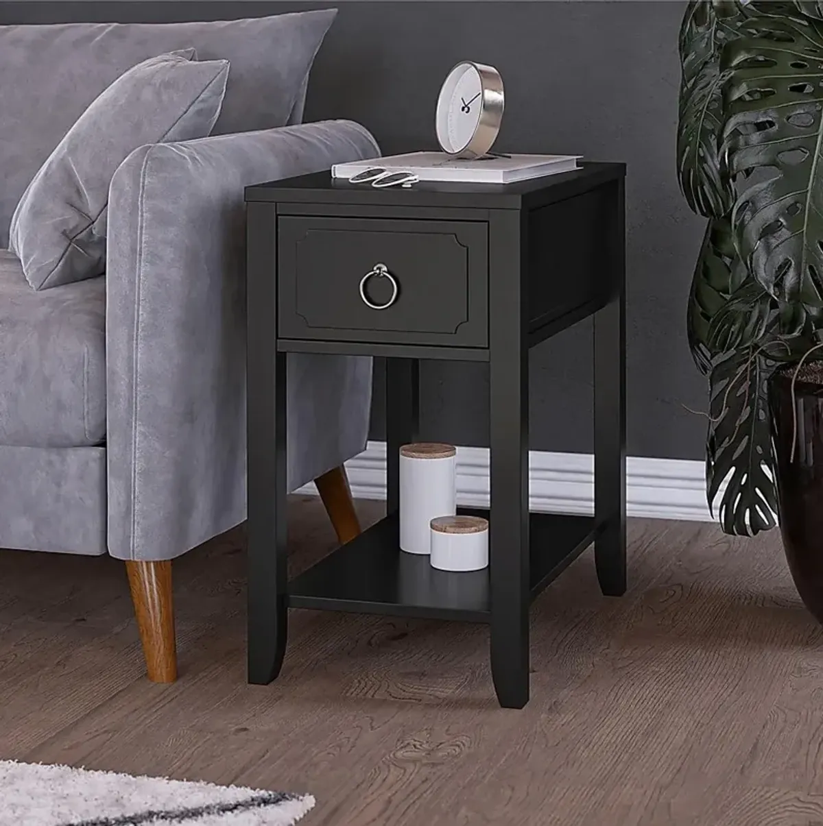 Gereon Black End Table