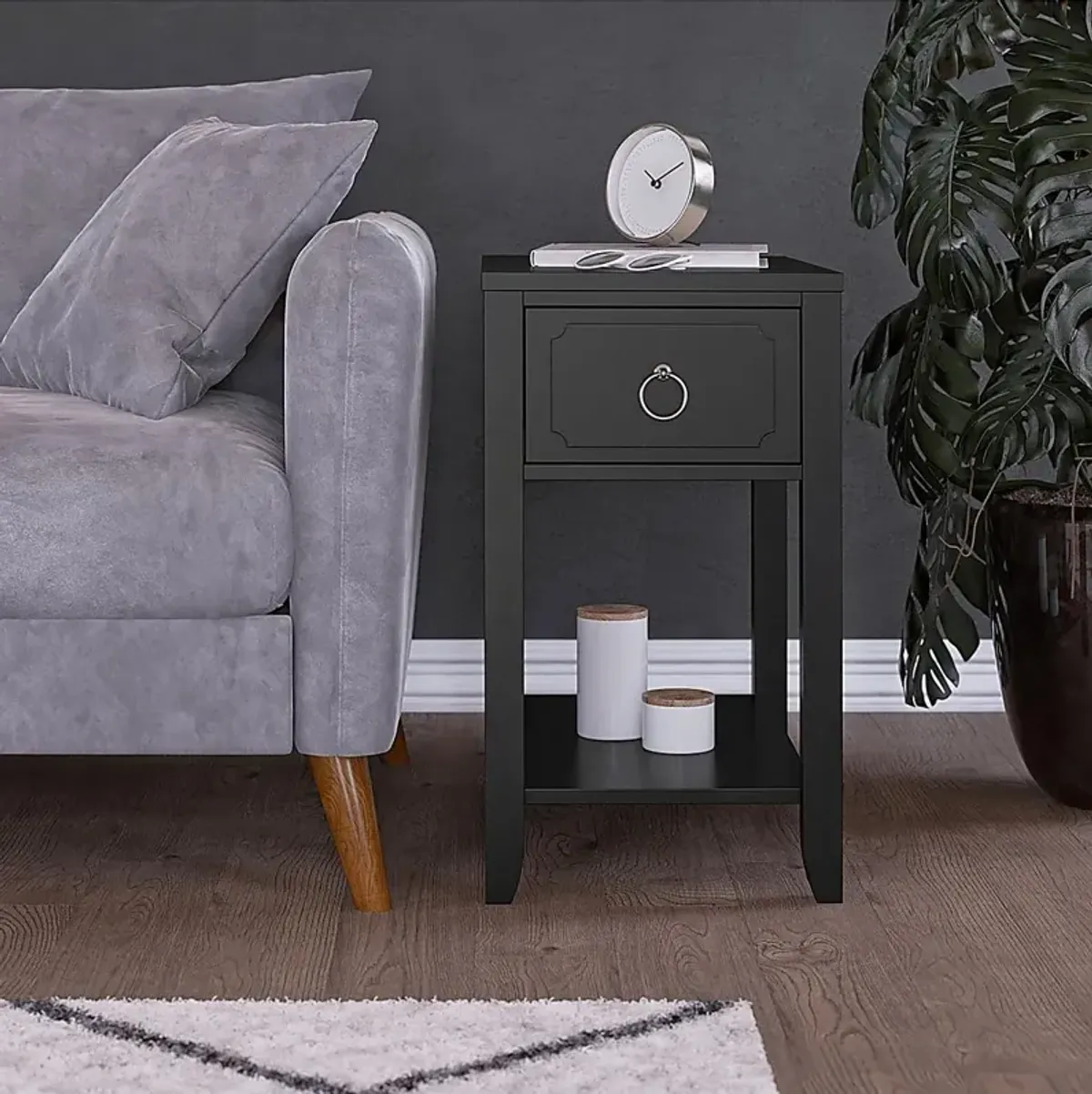 Gereon Black End Table