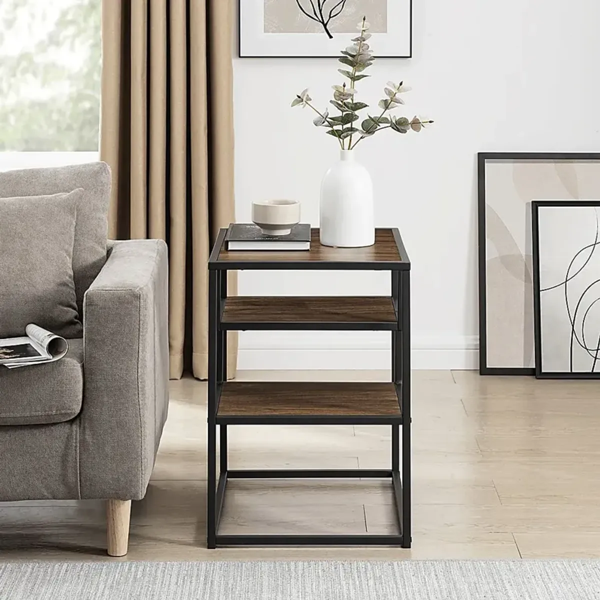 Rawley Walnut End Table