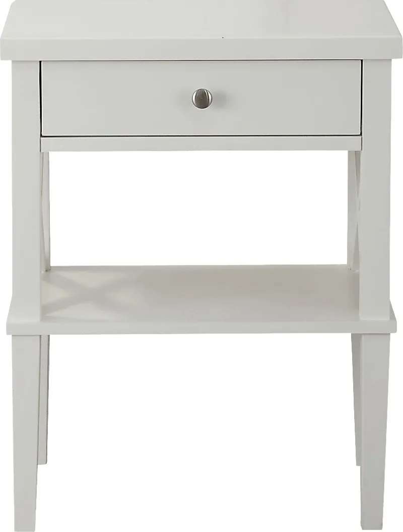 Berknor White End Table