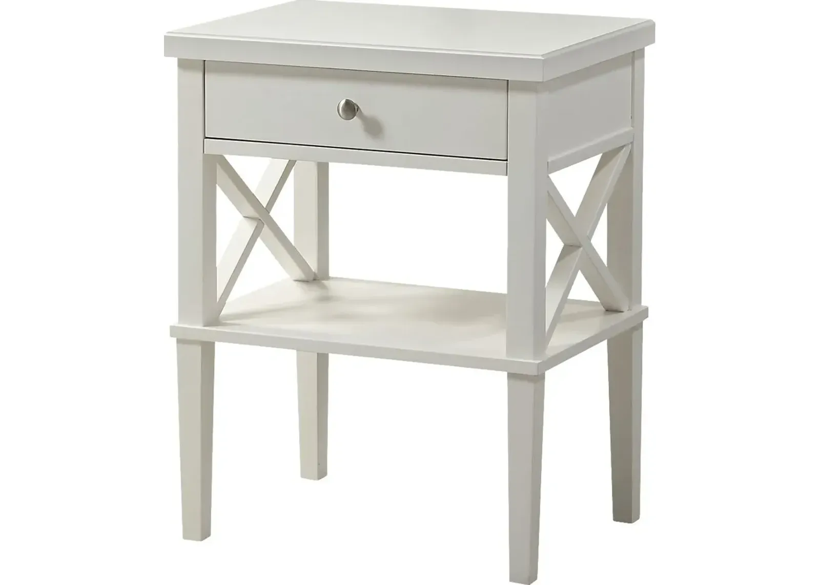 Berknor White End Table