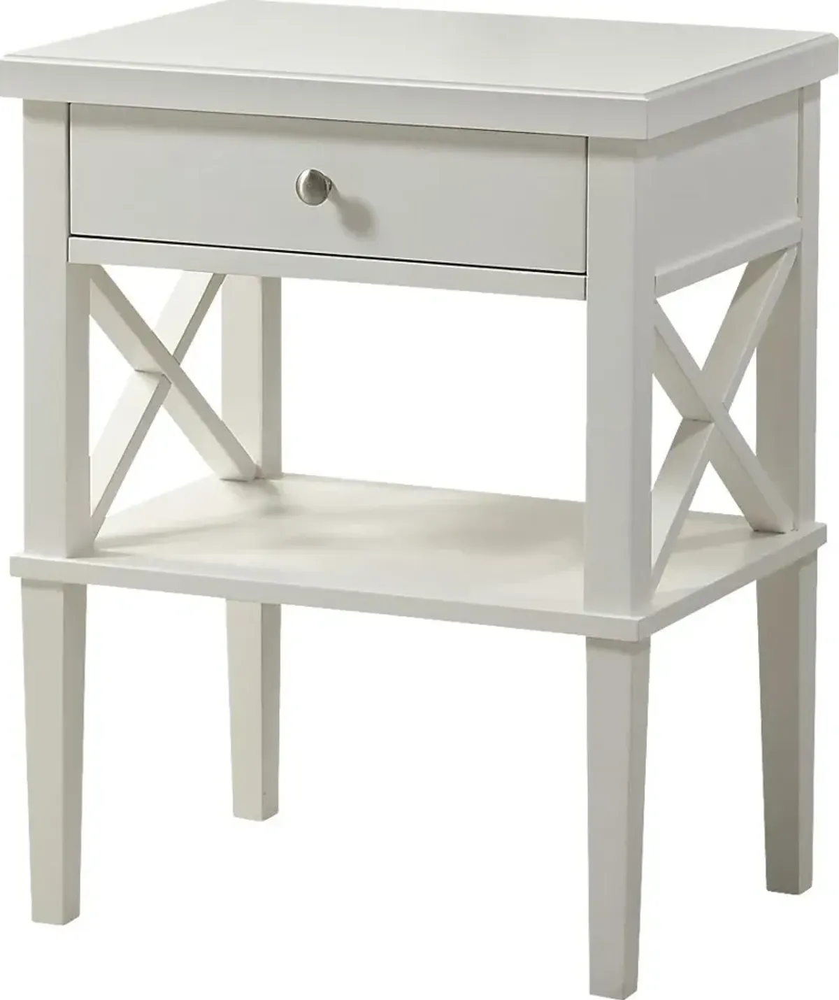 Berknor White End Table