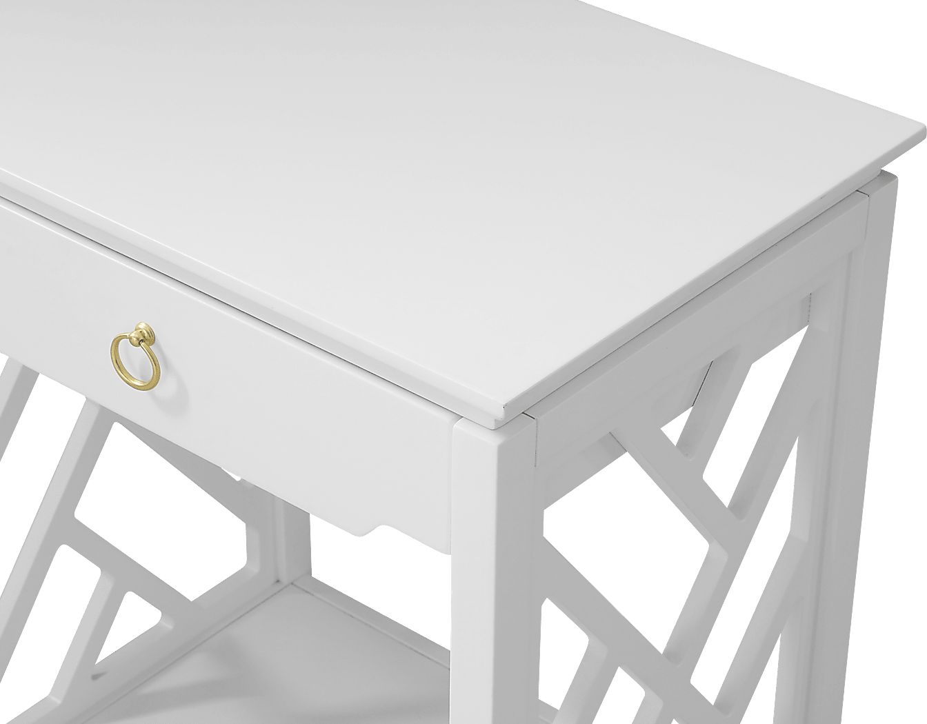 Cedarcrest White End Table