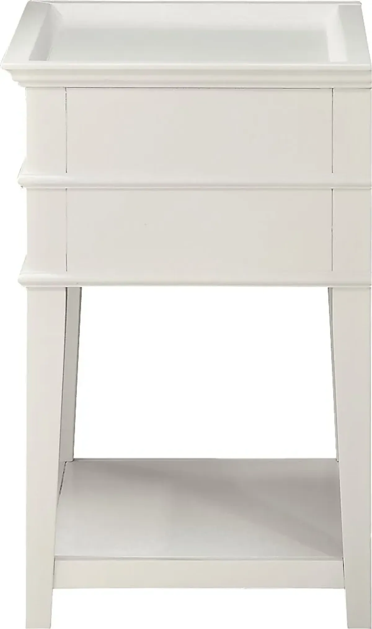 Charloma White End Table