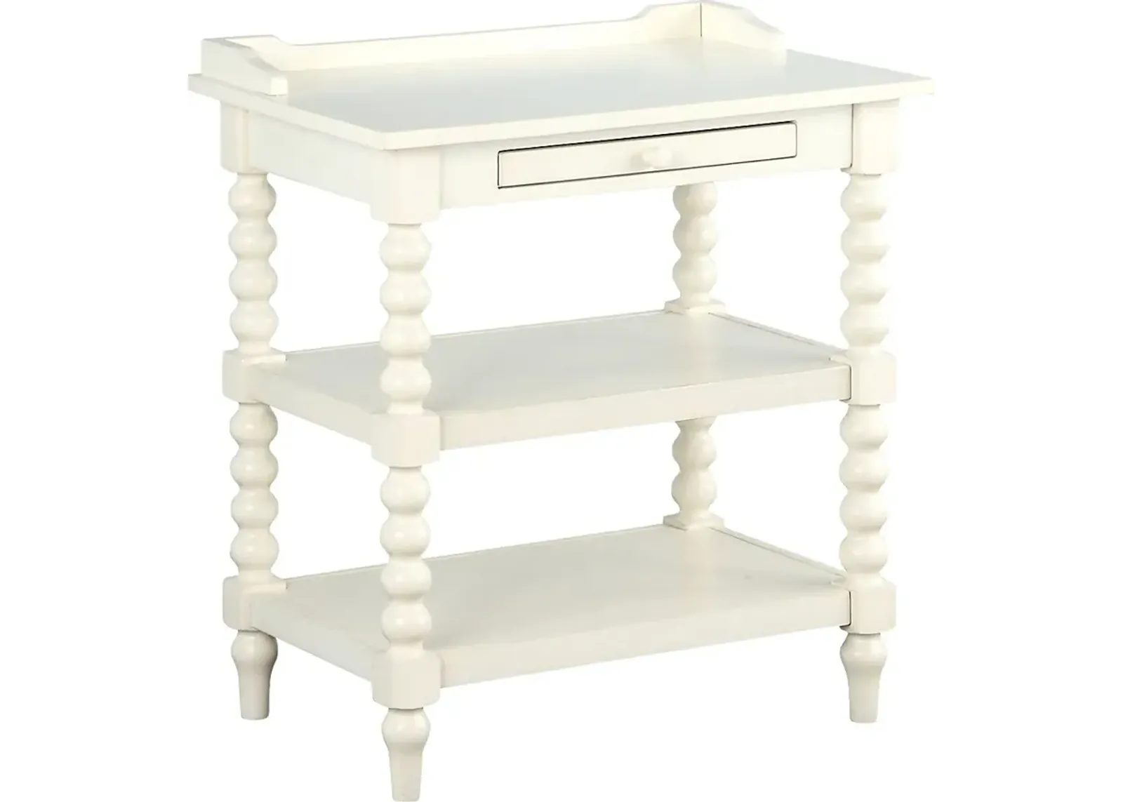 Costine White End Table