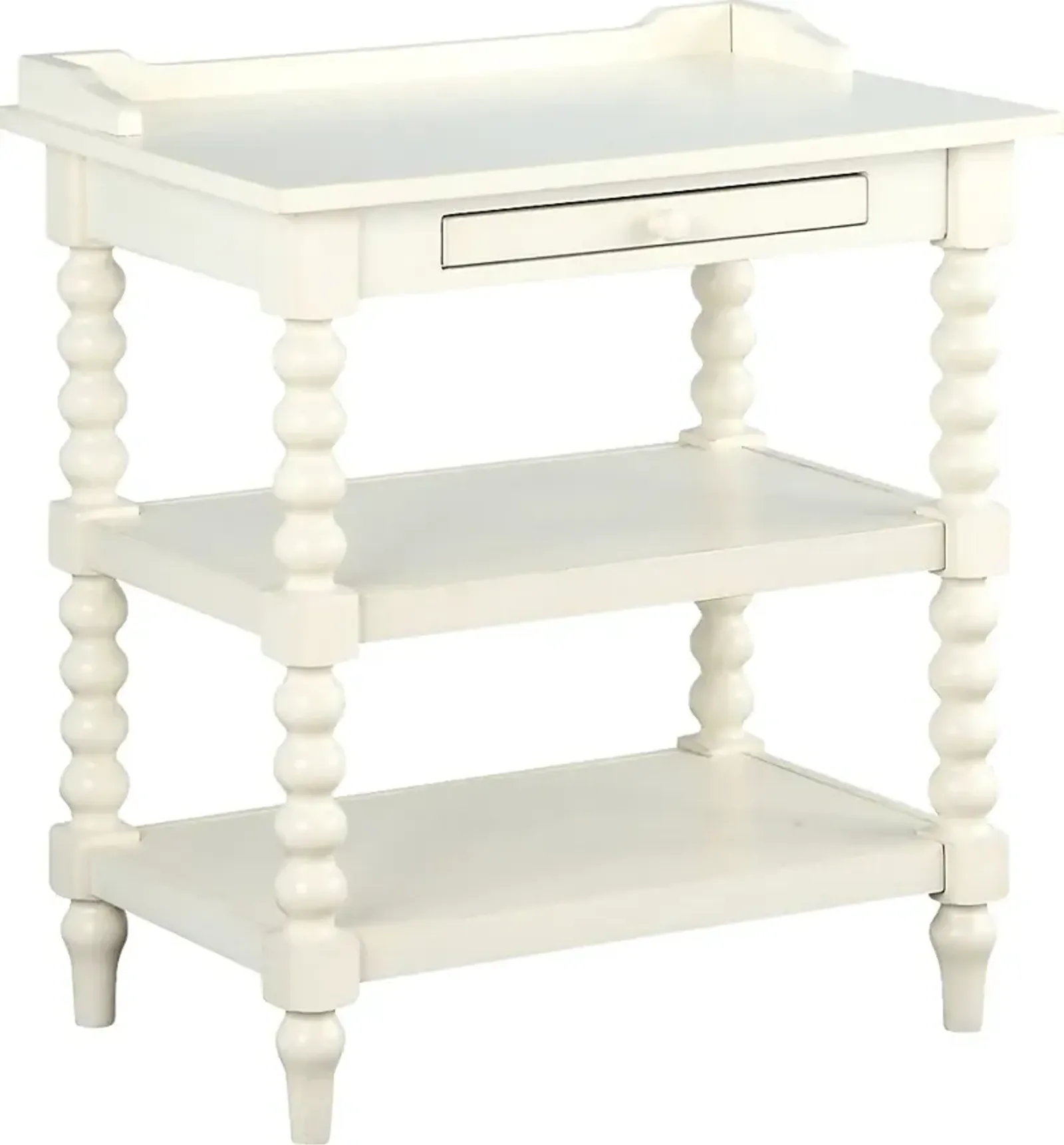 Costine White End Table