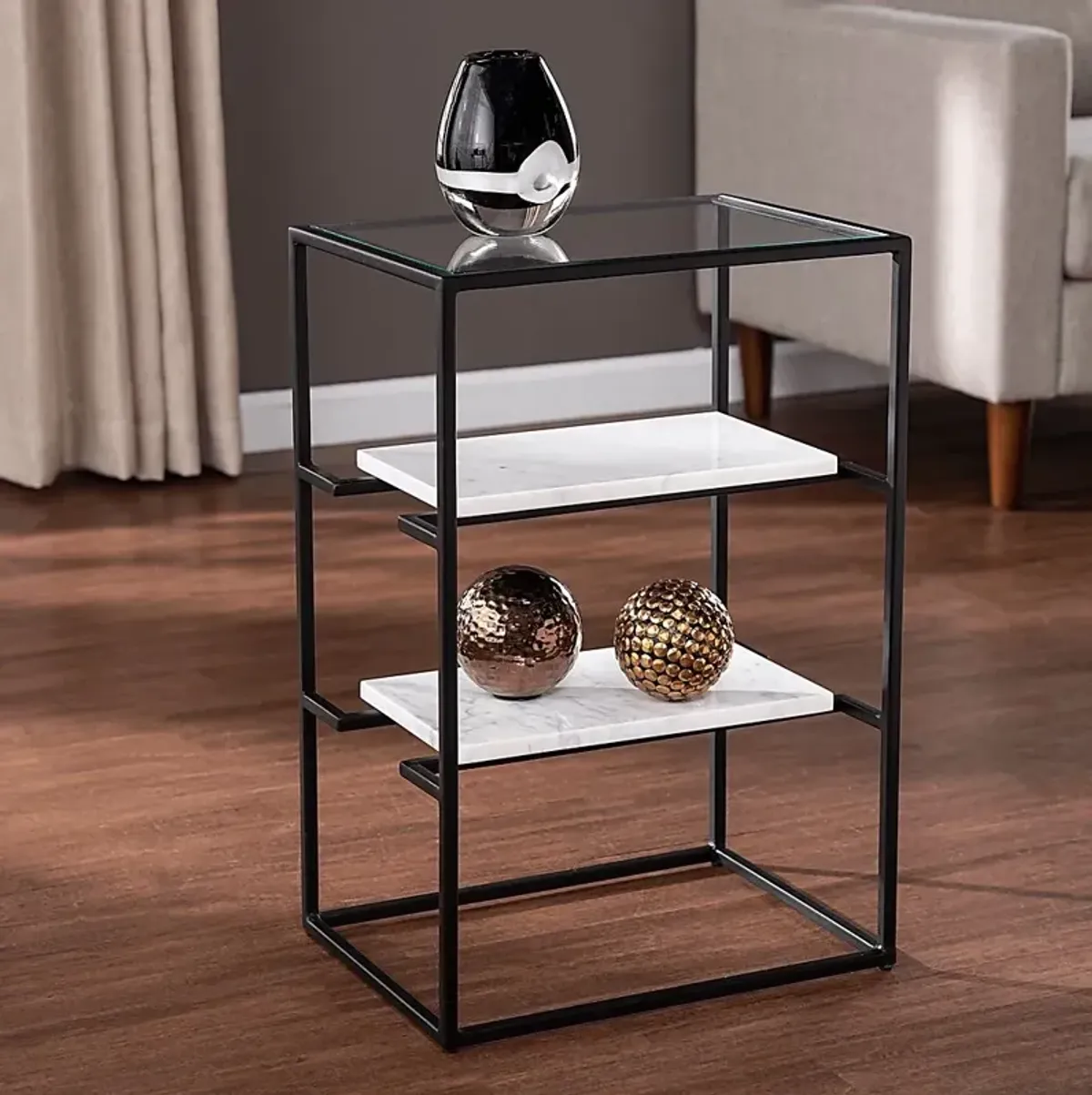 Quivera Black End Table