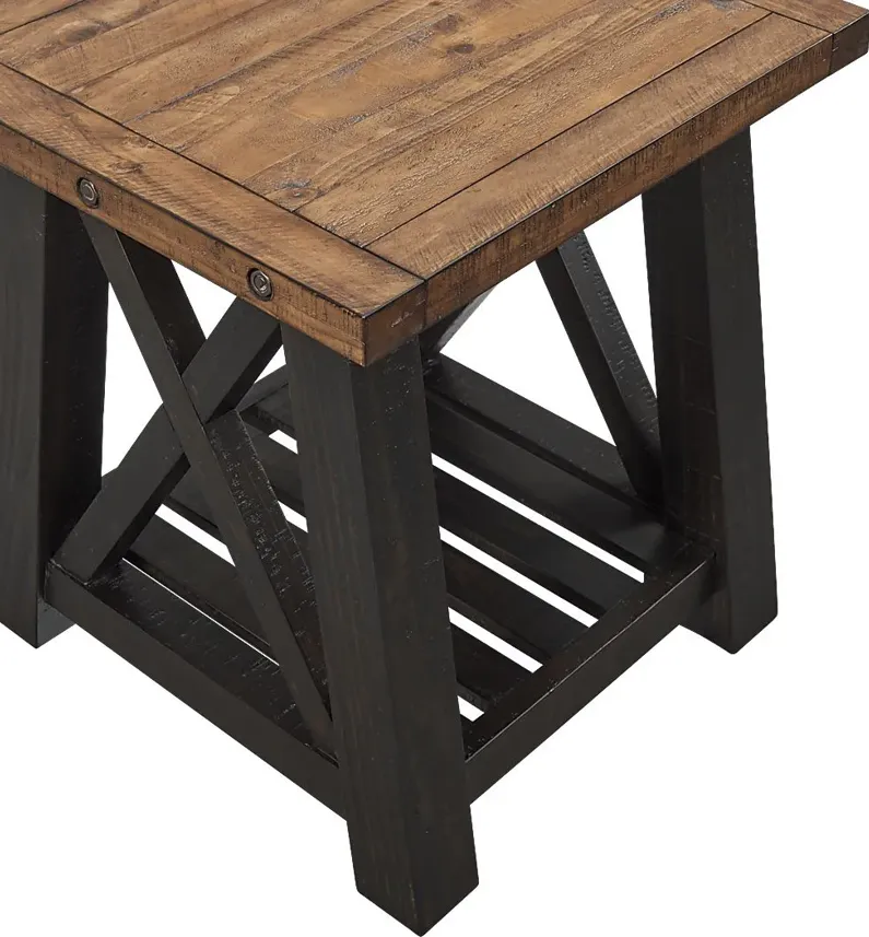 Almoure Way Brown End Table