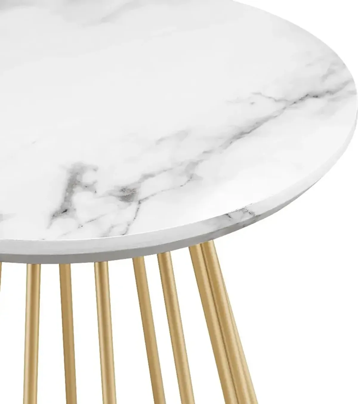 Morgood White End Table