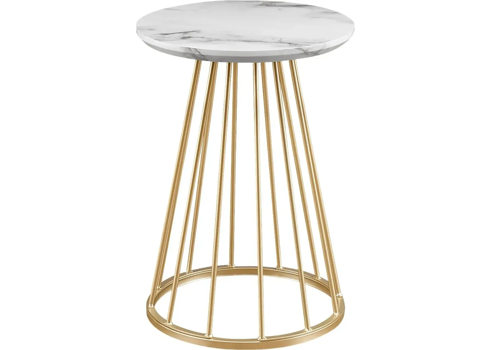 Morgood White End Table