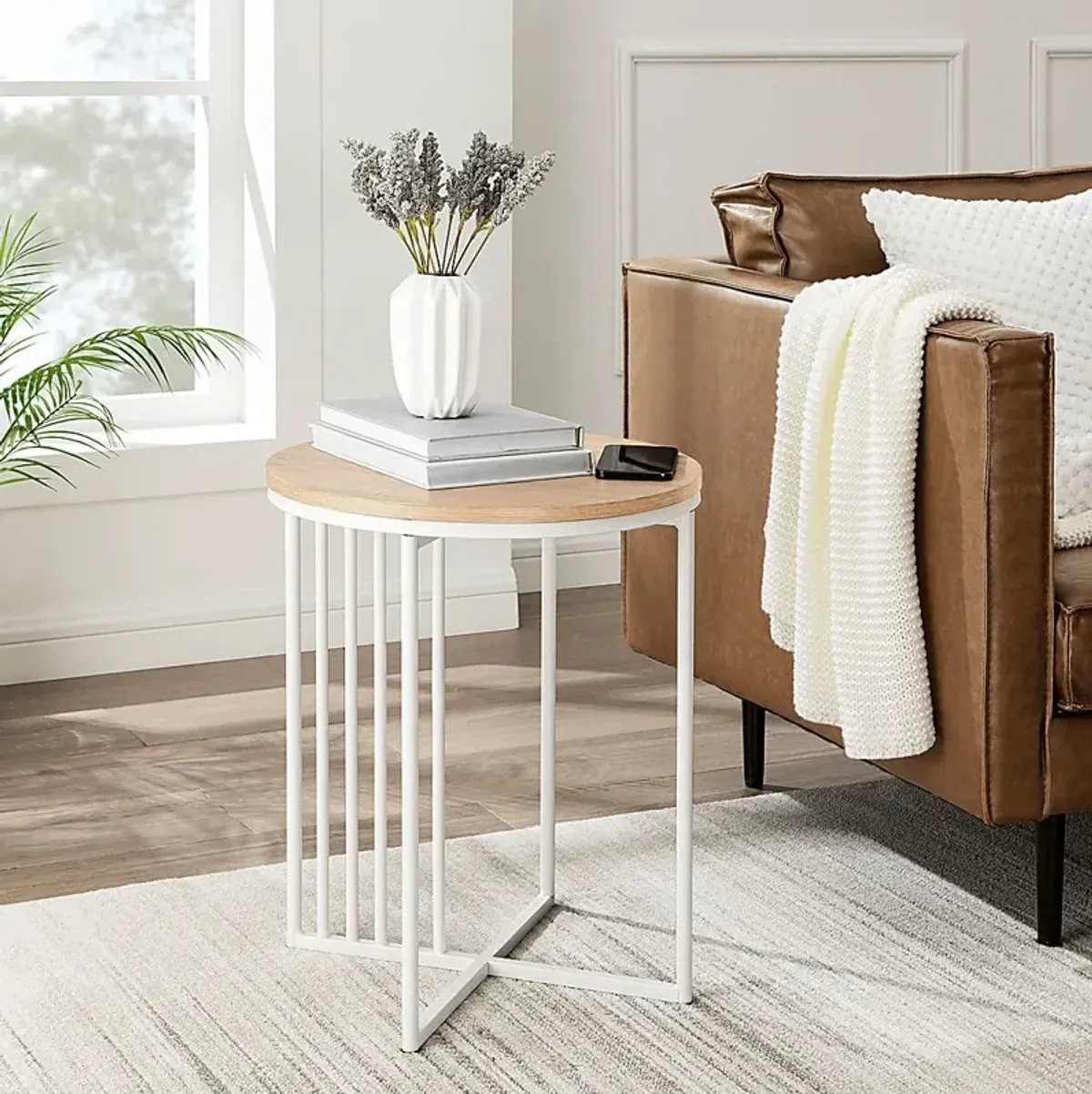 Millehouse White End Table