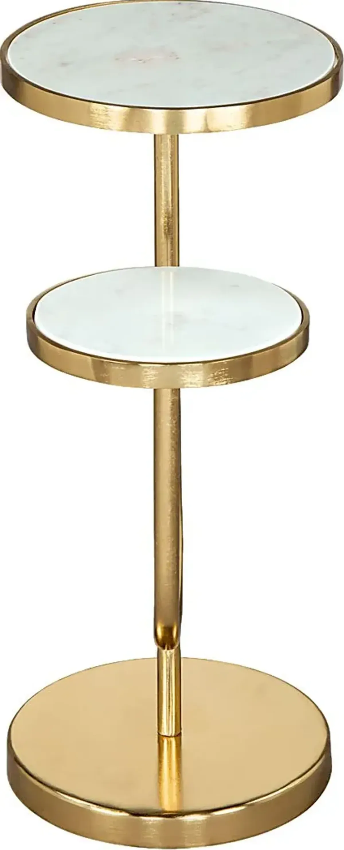 Dalzell White End Table