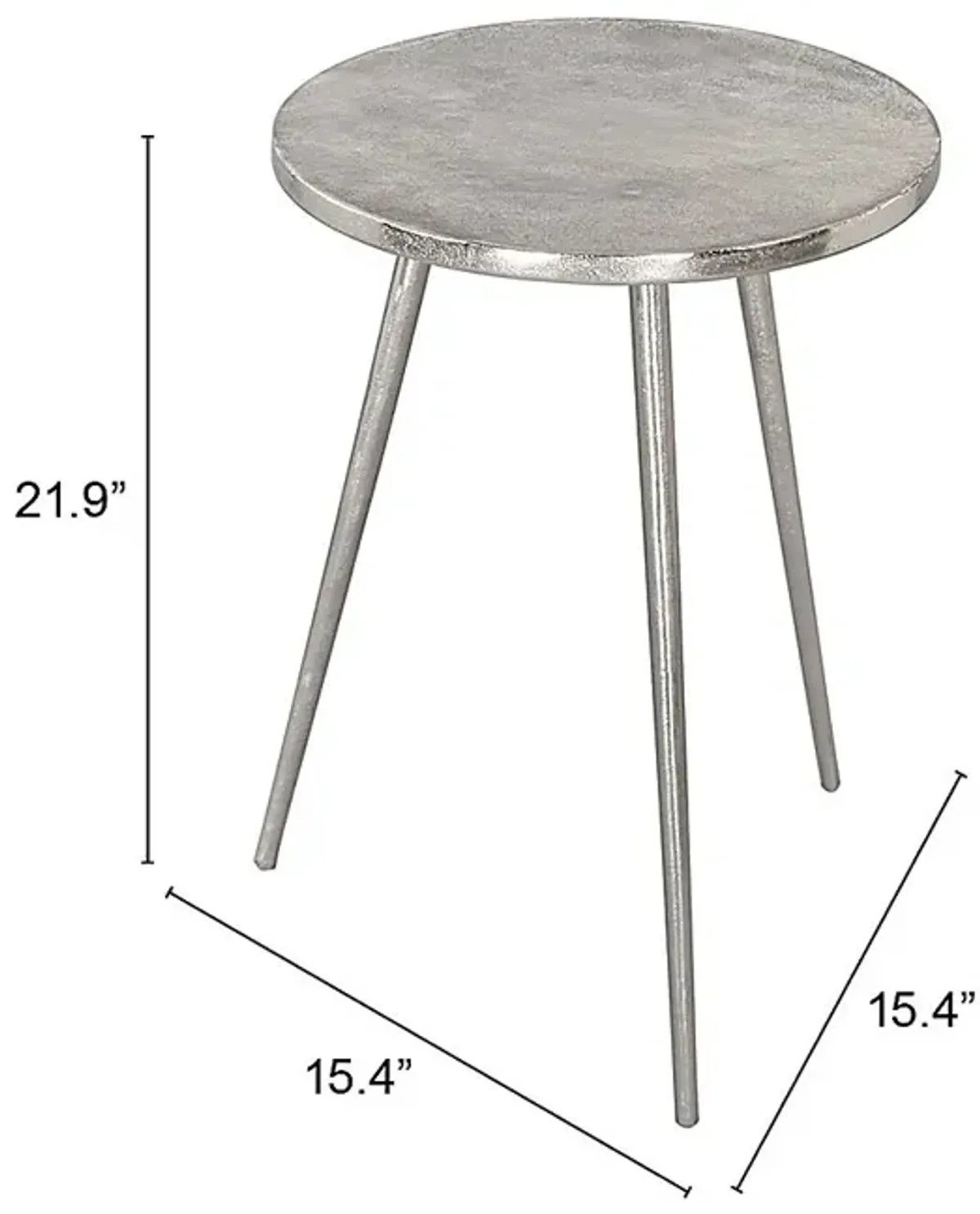 Diomede Silver End Table