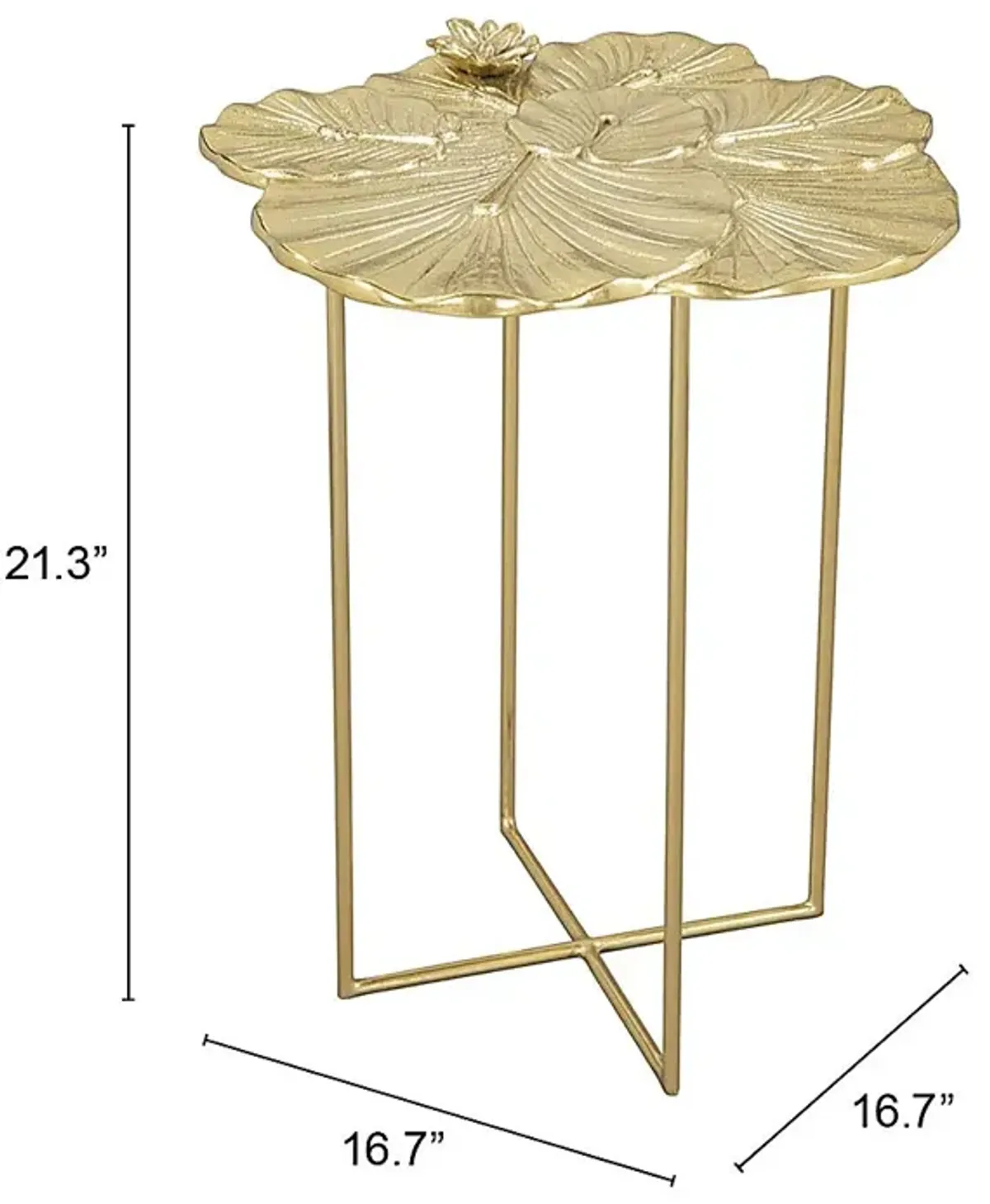 Durenda Gold End Table