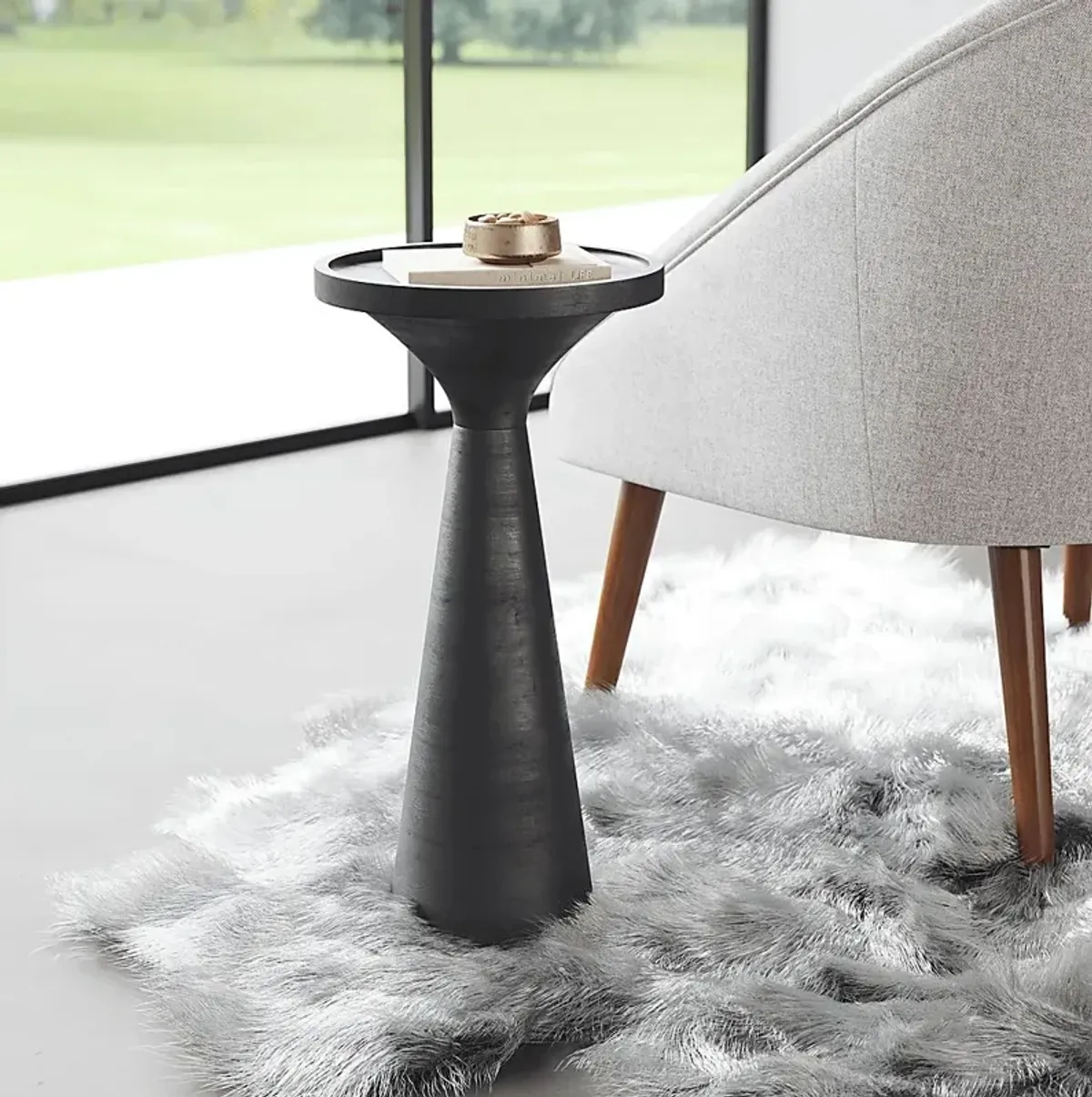 Kamishak Black End Table