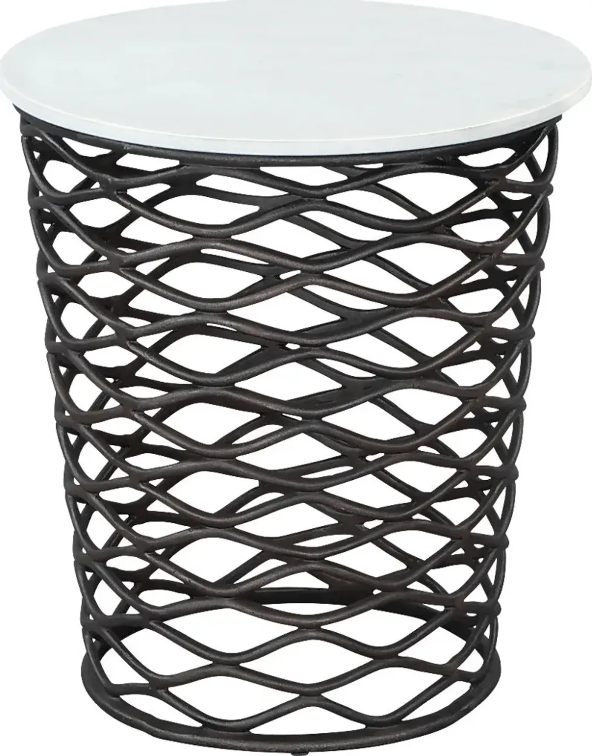 Katchemak White End Table