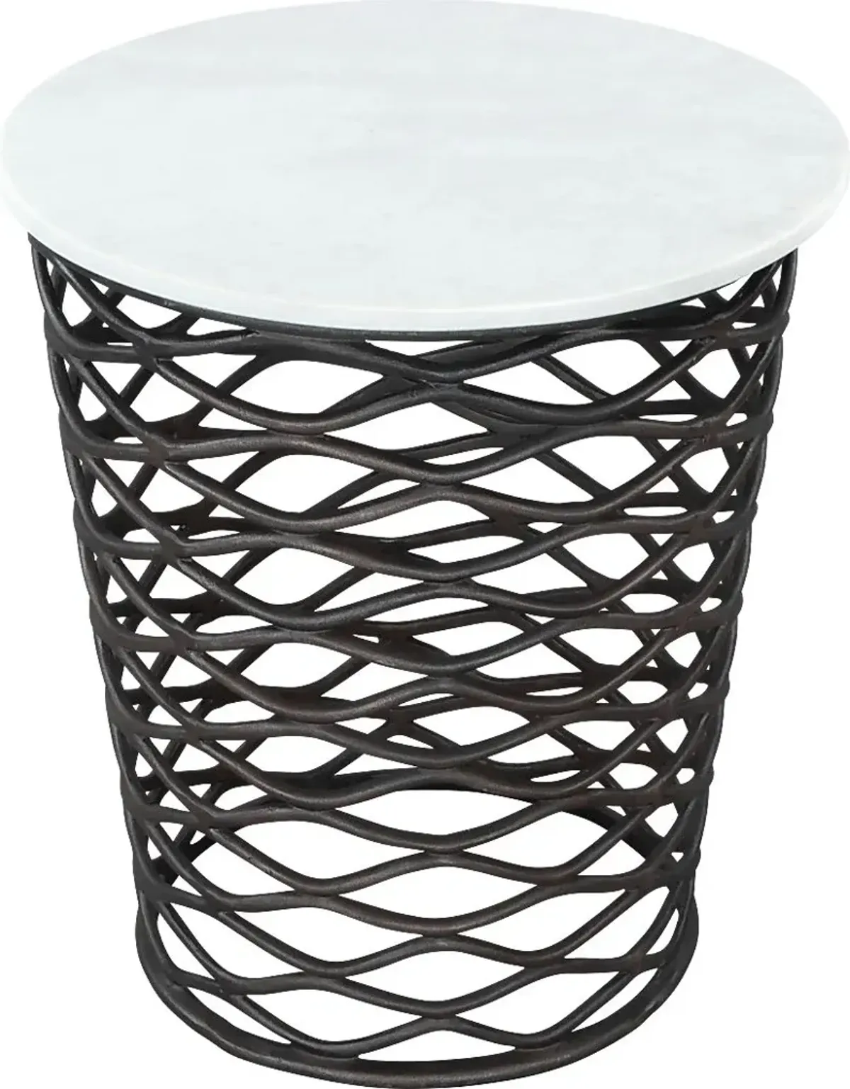 Katchemak White End Table