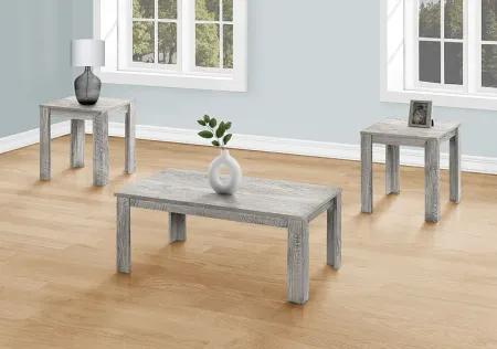 Picacho Gray 3pc Table Set