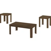 Picacho Dark Brown 3pc Table Set