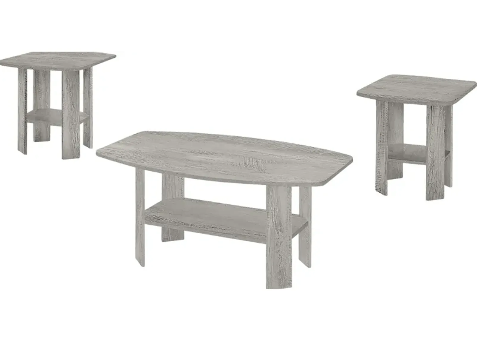 Sagamon Gray 3pc Table Set