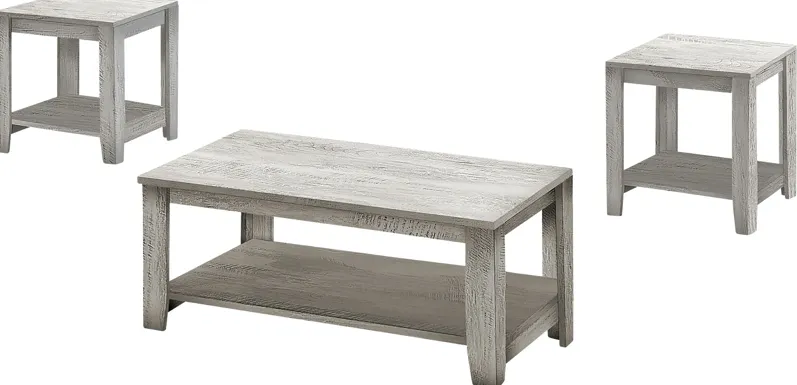 Torlage Gray 3pc Table Set