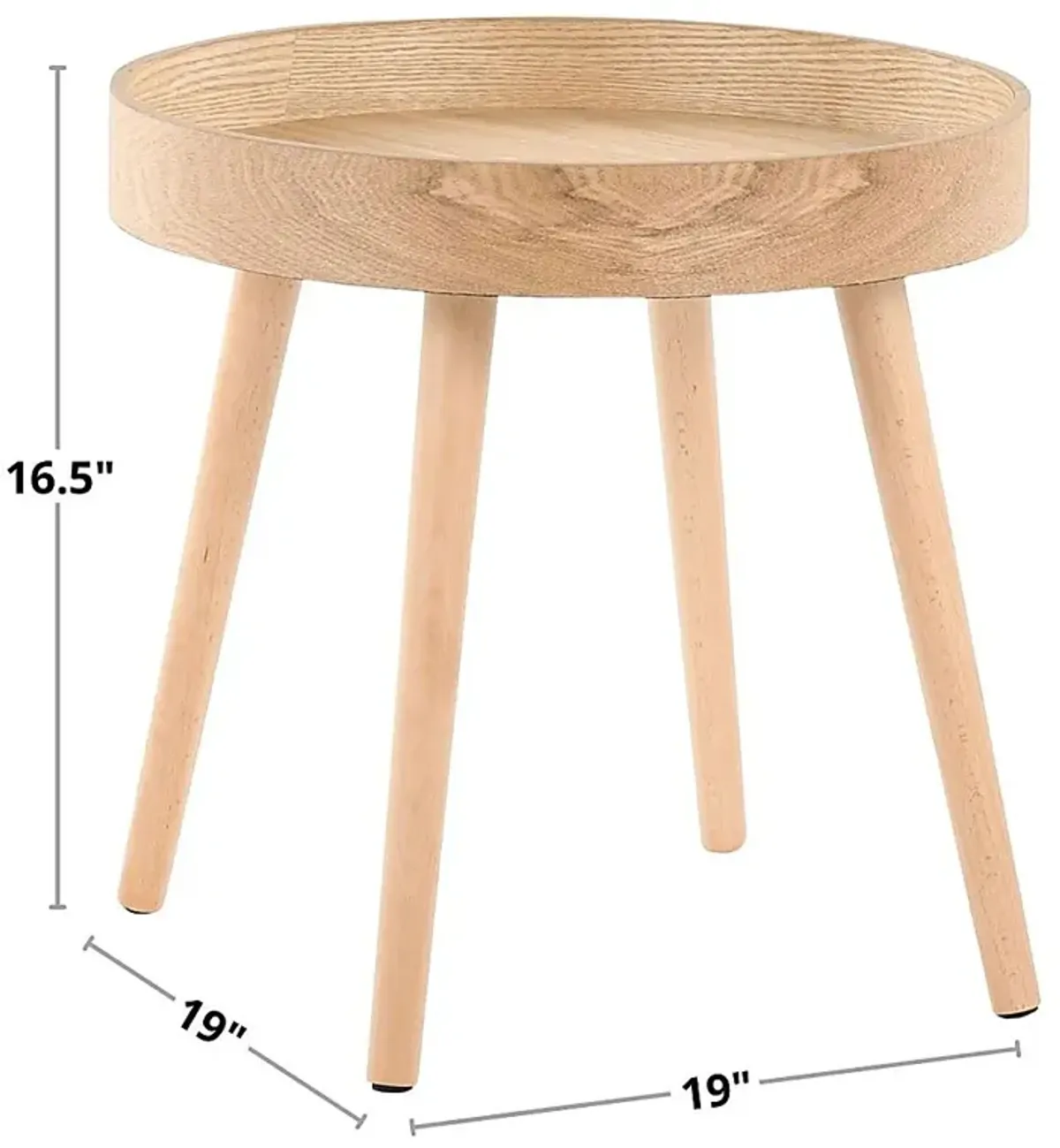 Allegrow Natural End Table, Set of 2