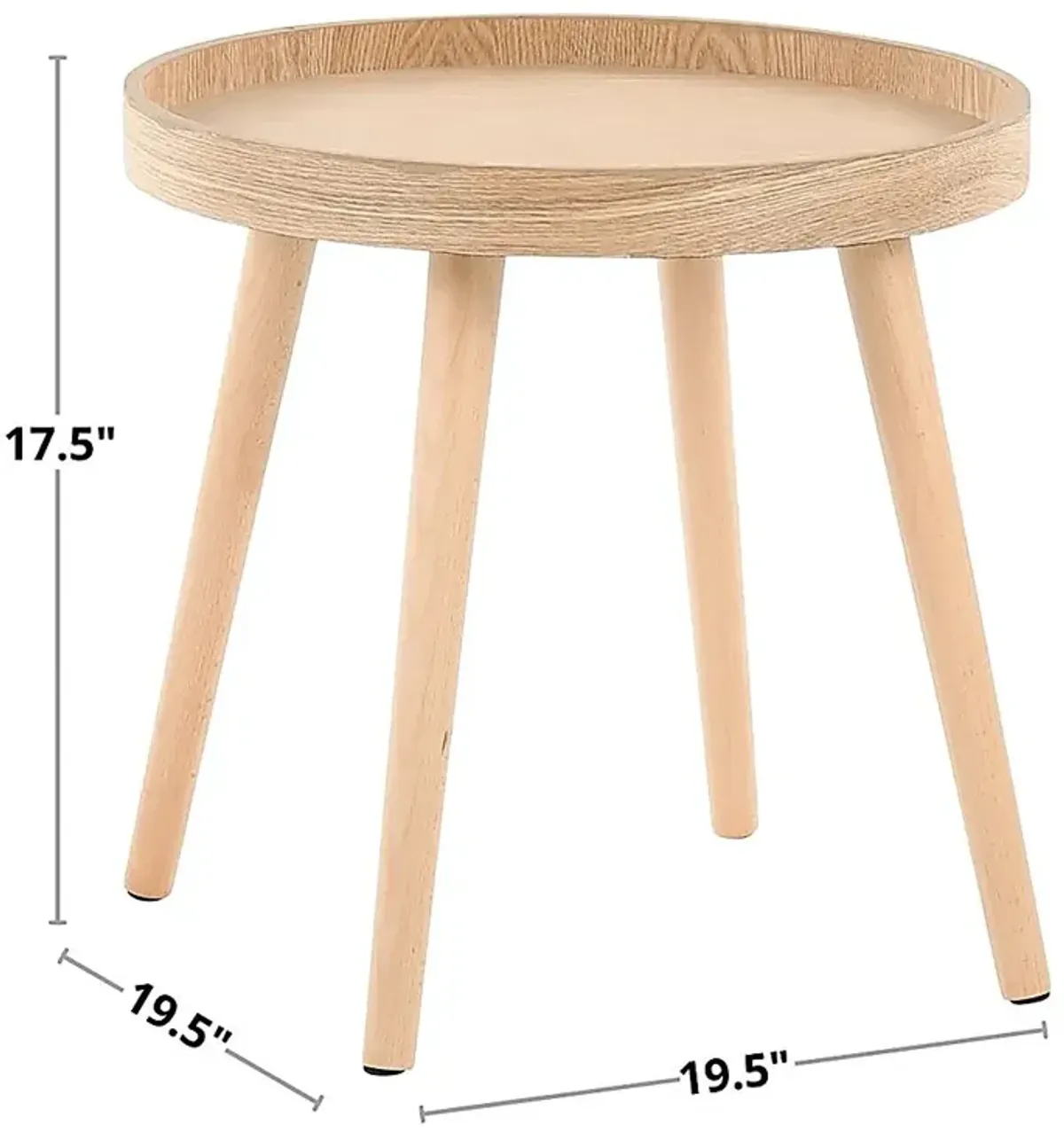 Allegrow Natural End Table, Set of 2