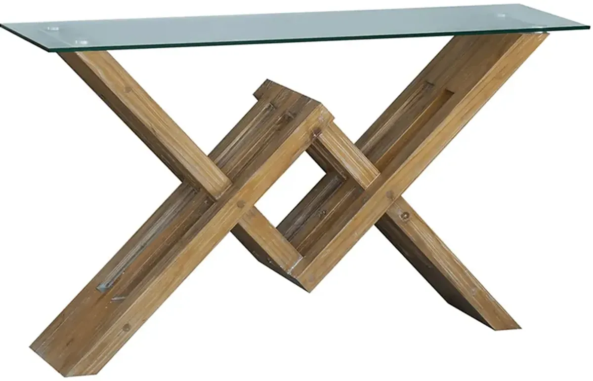 Lenere Brown Sofa Table