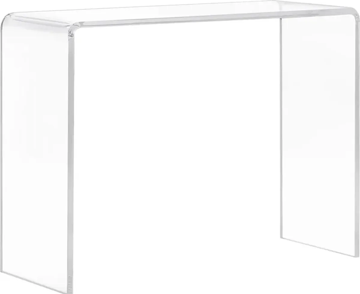 Crystalview Clear Sofa Table