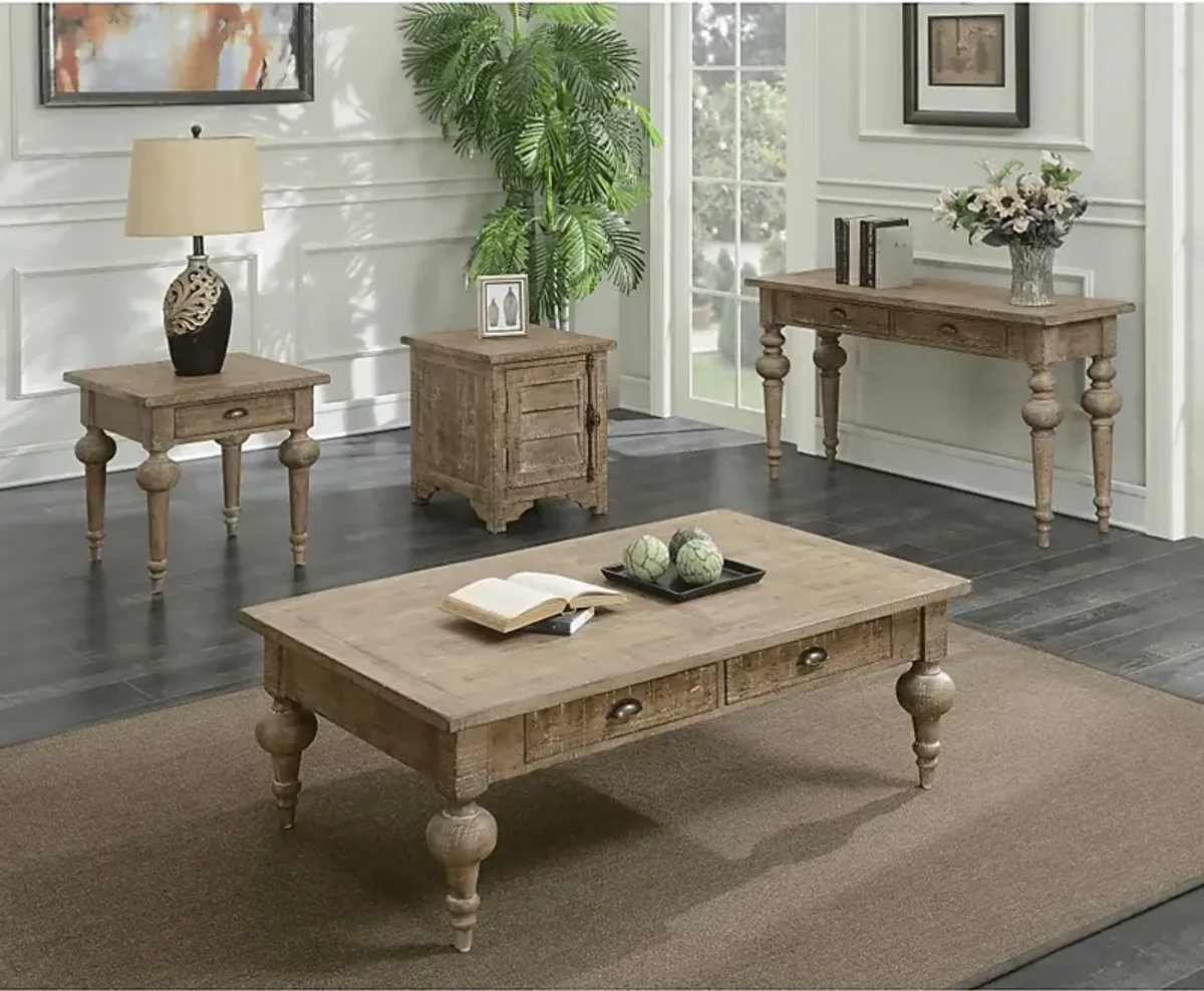 Naniloa Taupe Sofa Table