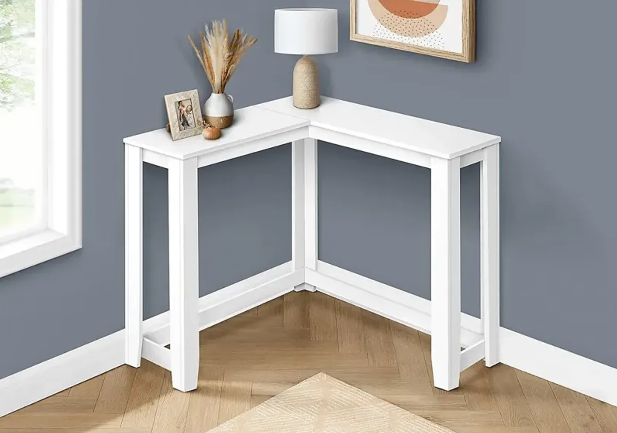 Mapledale White Sofa Table