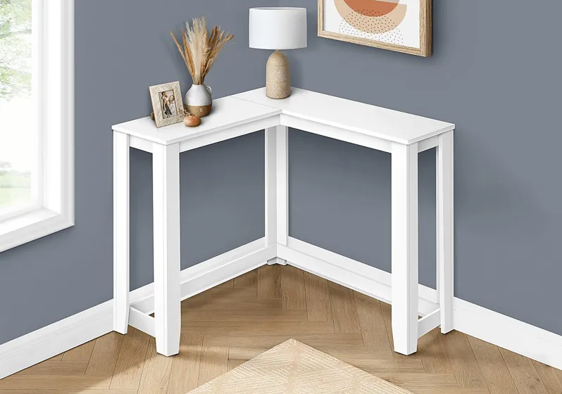 Mapledale White Sofa Table