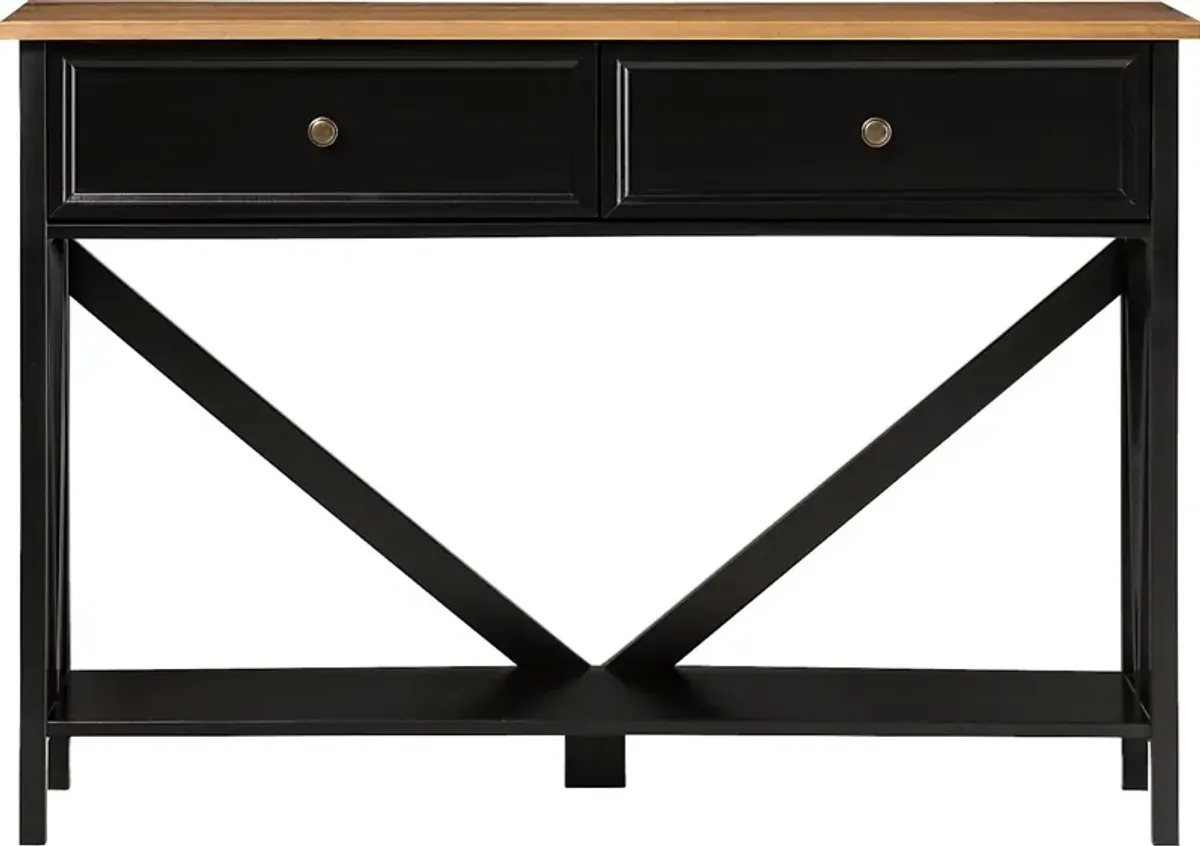 Plumpoint Black Sofa Table