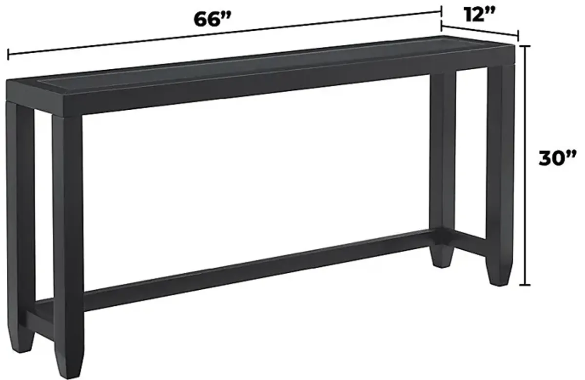 Bellavia Black Sofa Table