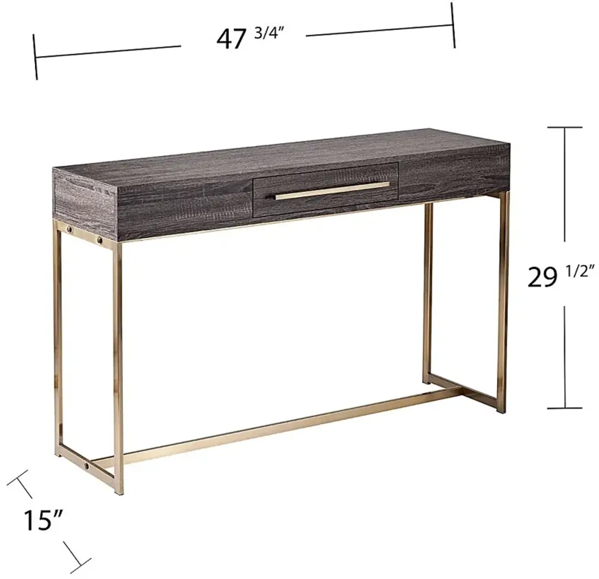 Hilwill Black Sofa Table