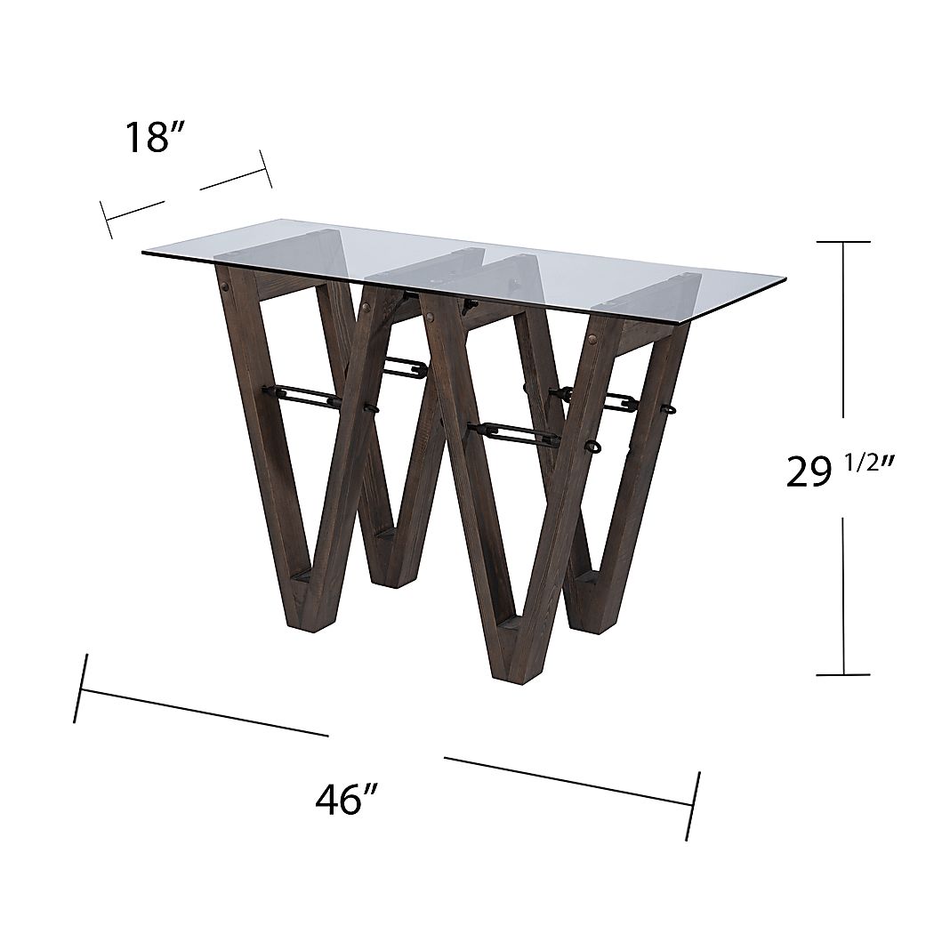 Wyckfield Brown Console Table