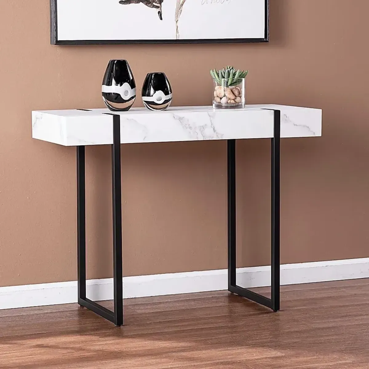 Laramice White Sofa Table