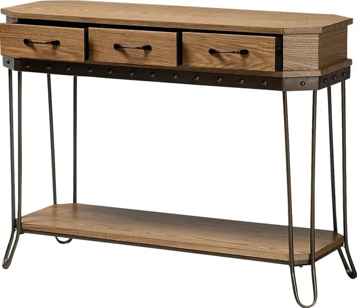 Legendwood Brown Console Table