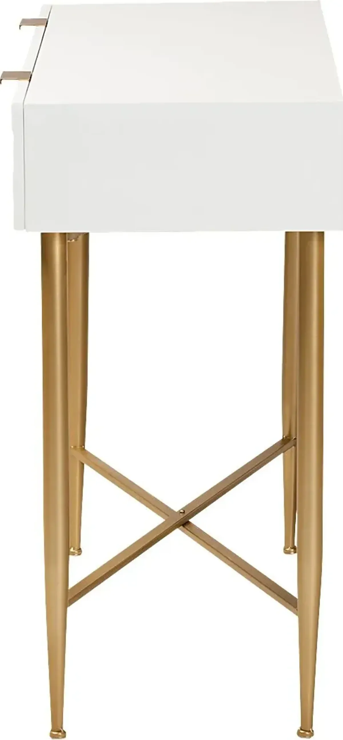 Dishion White Sofa Table