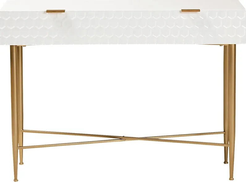 Dishion White Sofa Table