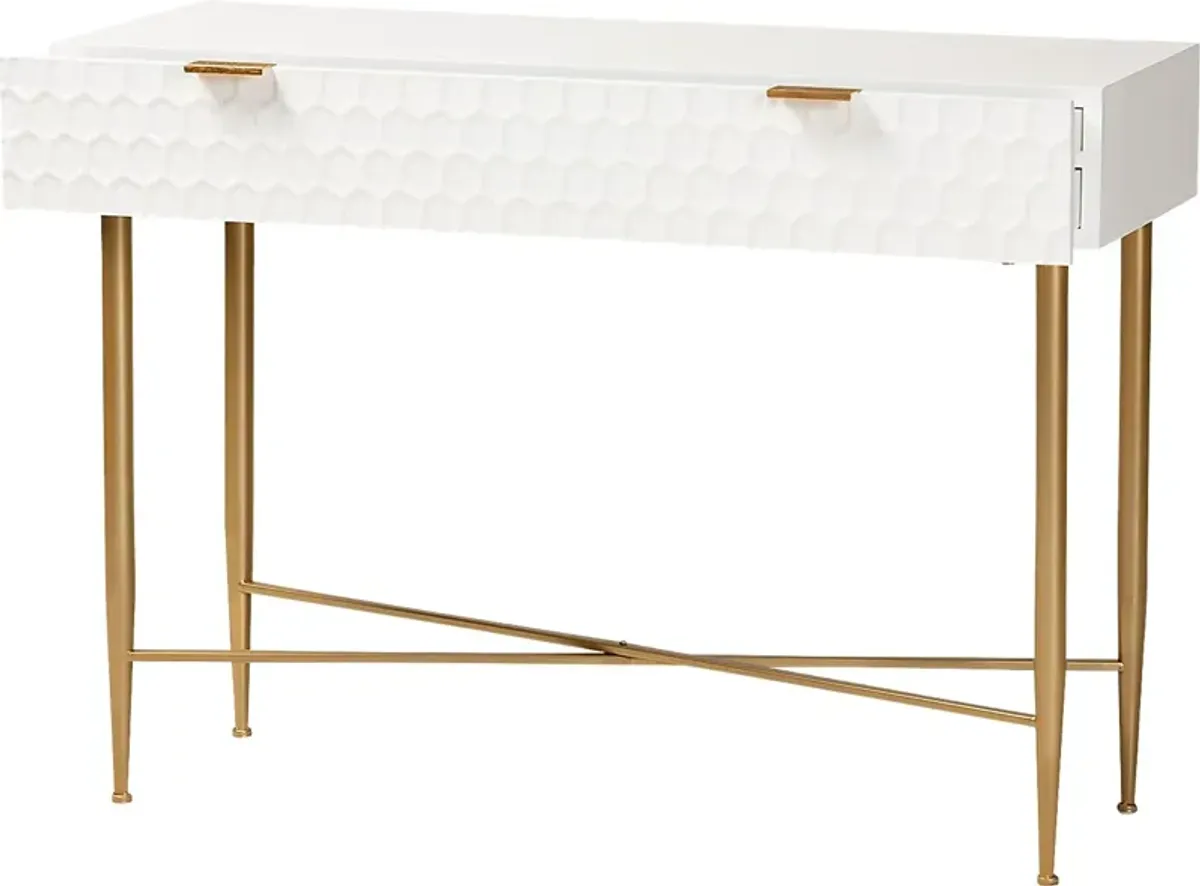 Dishion White Sofa Table