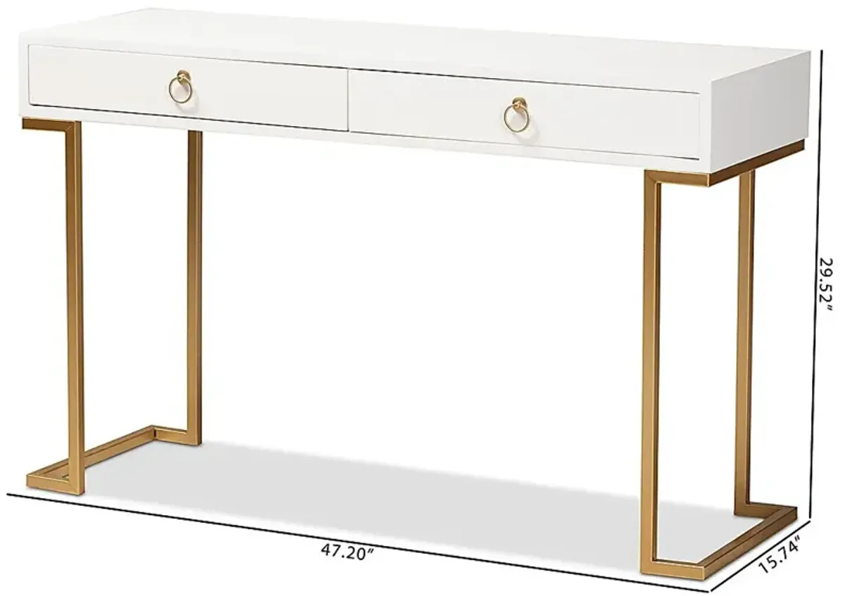 Jenniches White Sofa Table