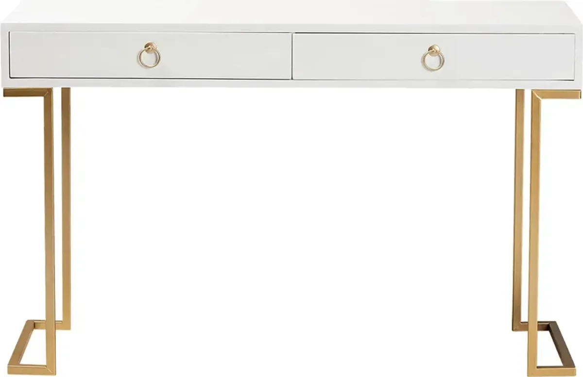 Jenniches White Sofa Table