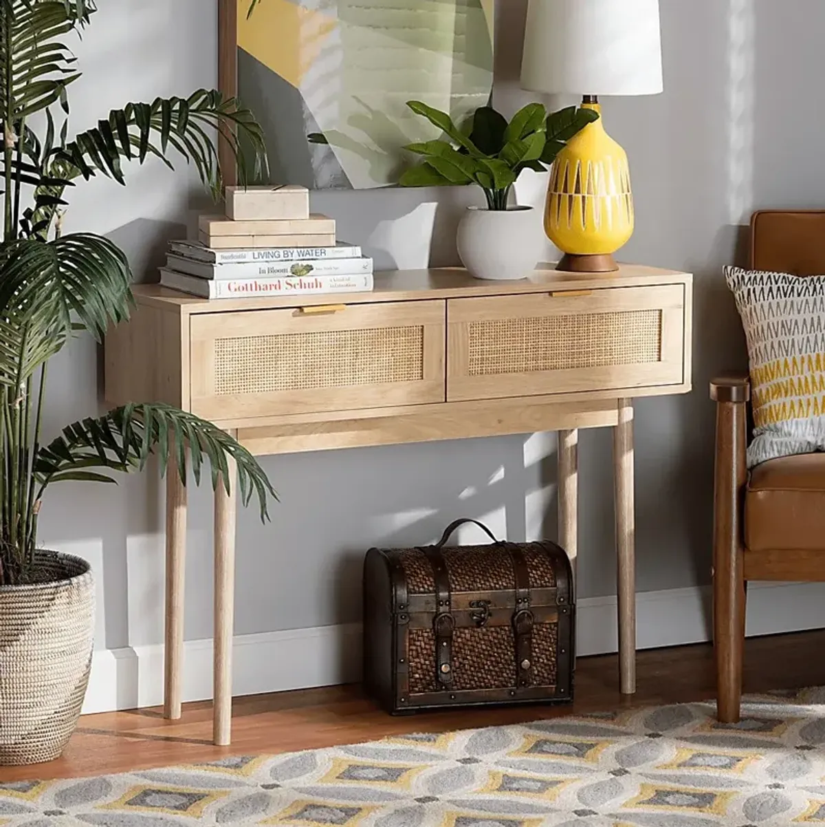 Kincell Brown Sofa Table