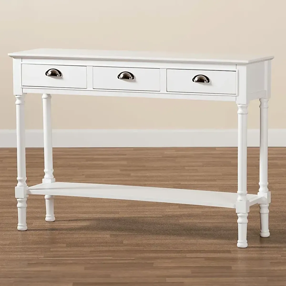 Brookpark White Console Table