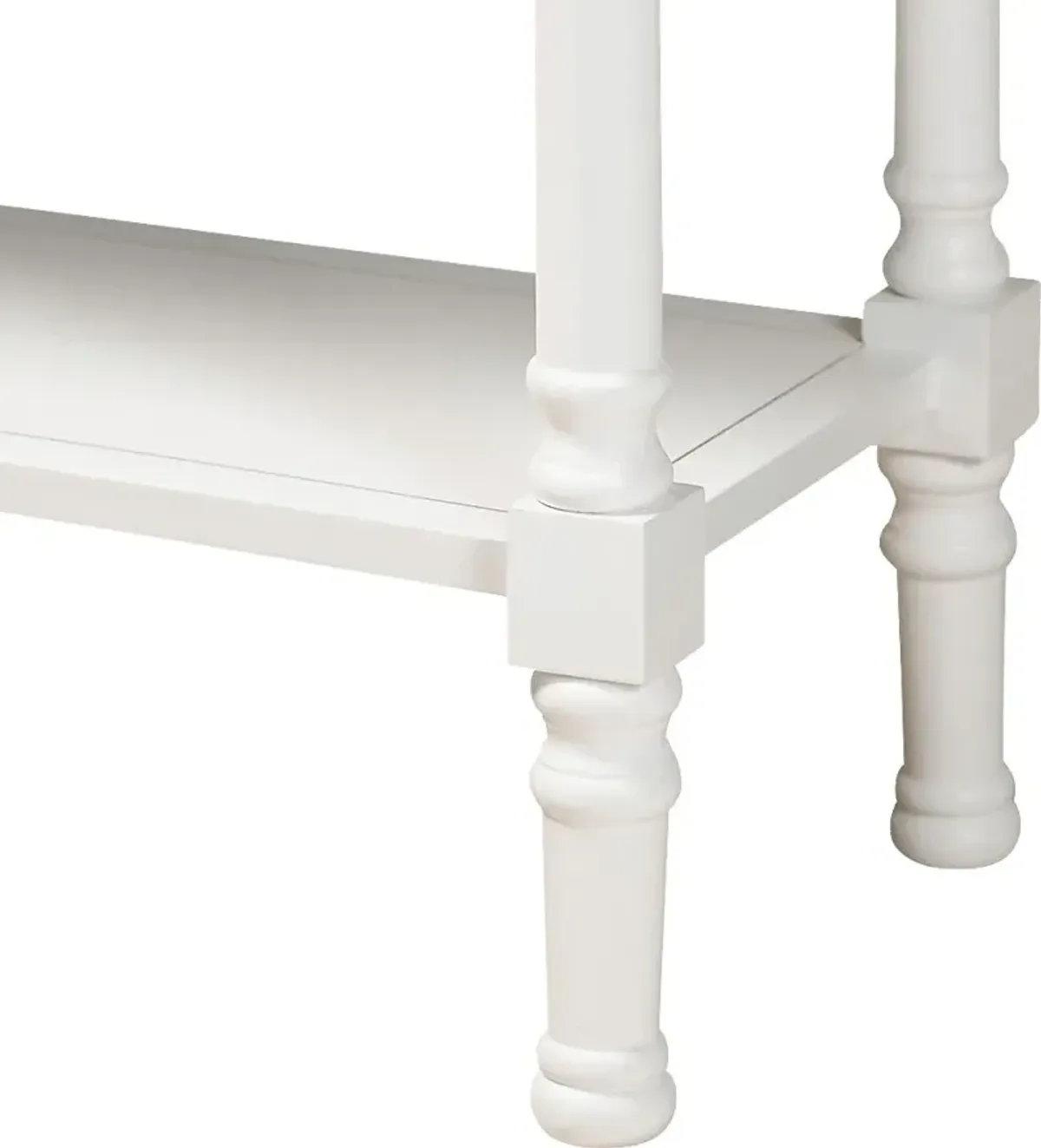 Brookpark White Console Table