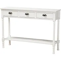 Brookpark White Console Table